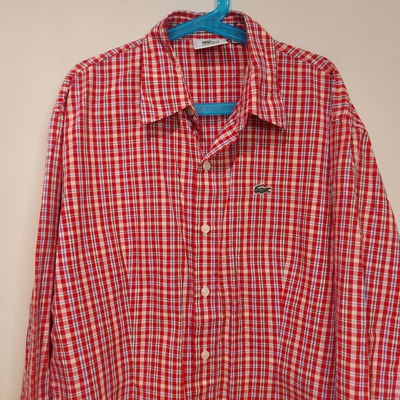 ❣️Boys Lacoste long-sleeve shirt size 10-12 (#605) - Picture 10 of 10